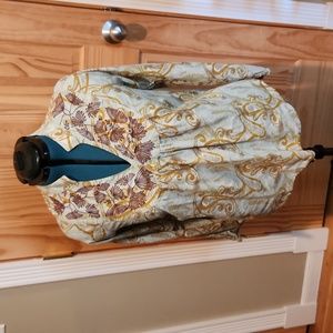 Lovely 100% cotton eShakti top w/embroidery